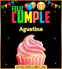 Feliz Cumple gif Agustina